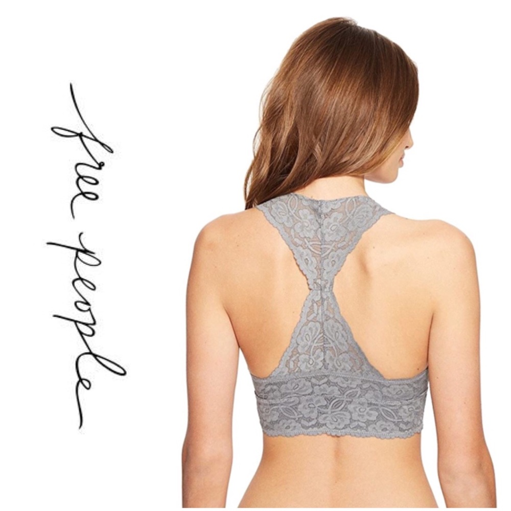 BNWT Free People Galloon Lace Racerback Bralette